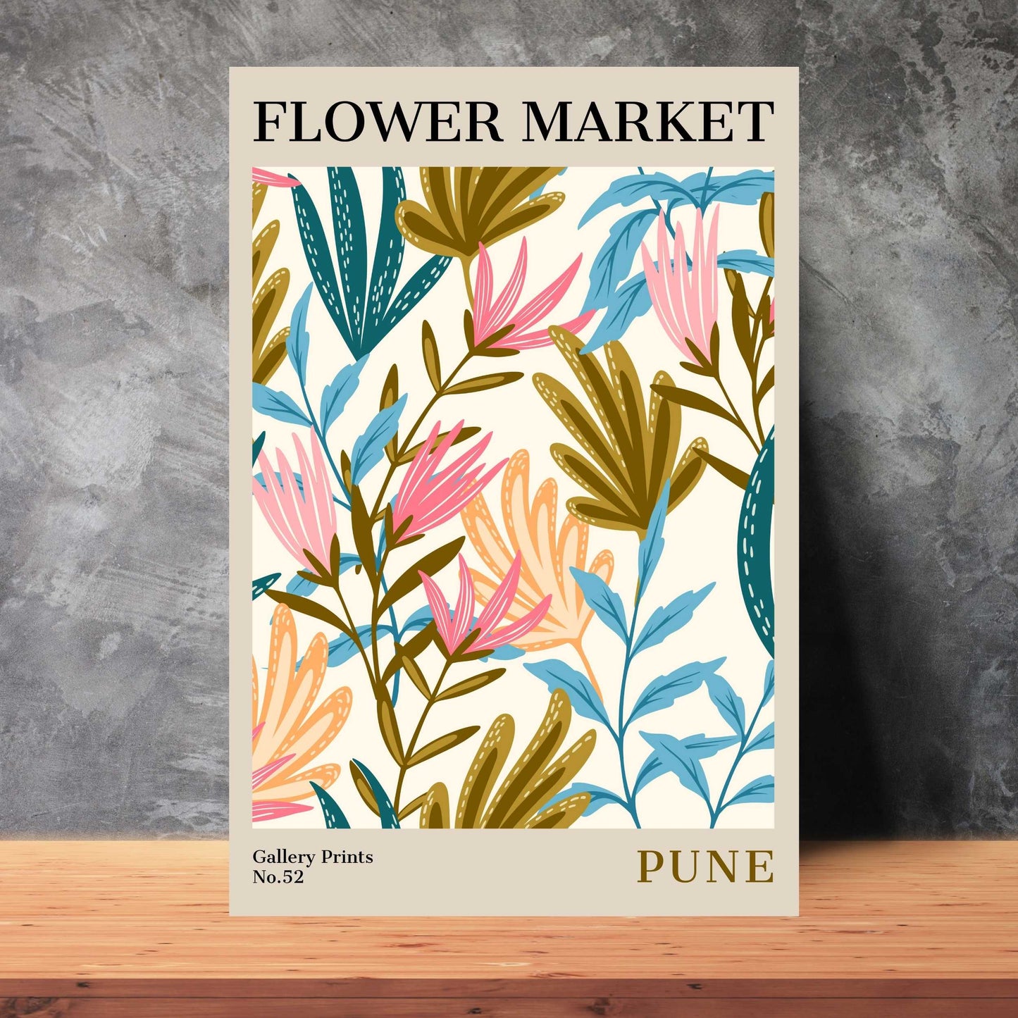 Pune Flower Market Poster | S02