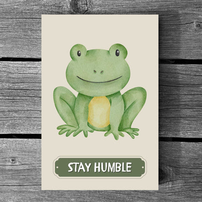 Stay Humble Frog Poster | S01