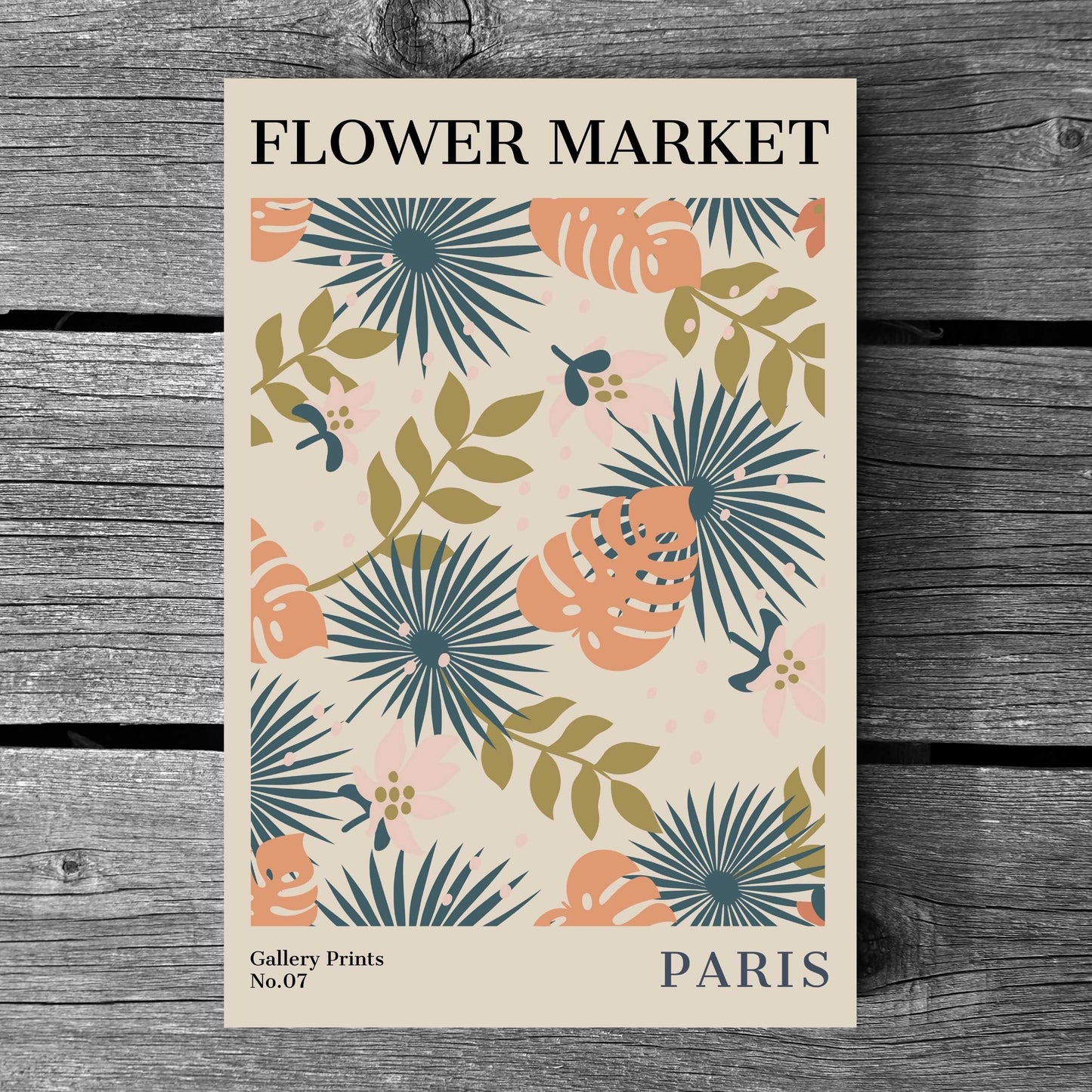 Paris Flower Market Poster | S01