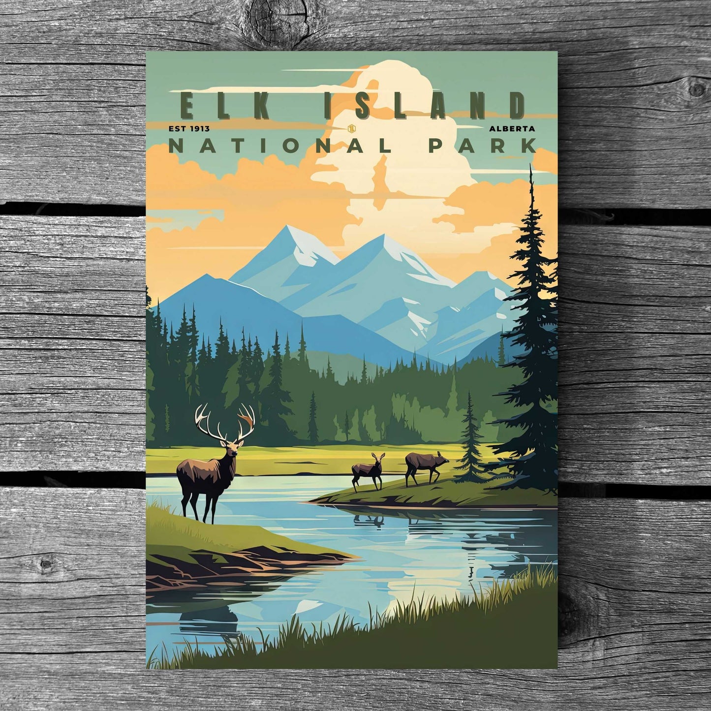 Elk Island National Park Poster | S01