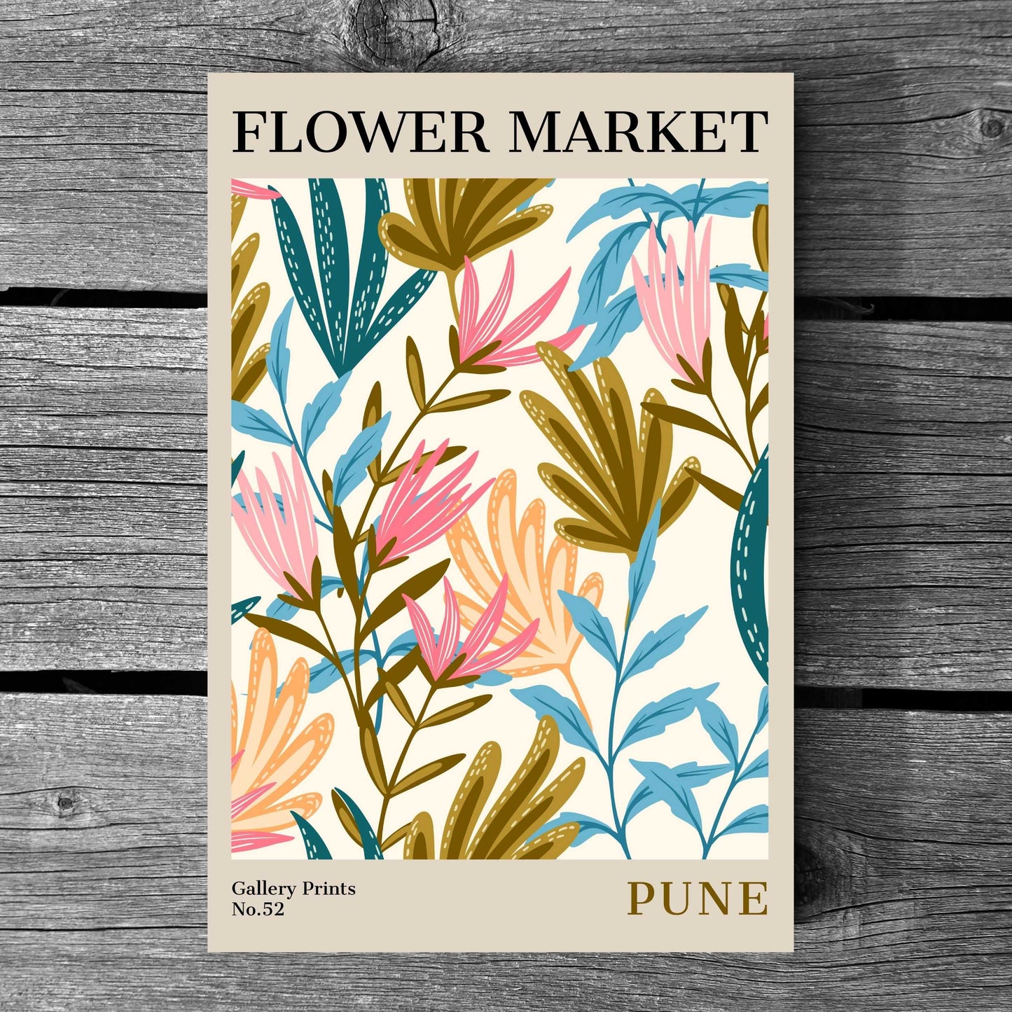 Pune Flower Market Poster | S02