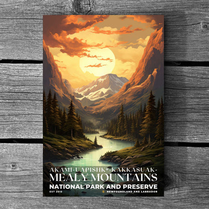 Akami-Uapishk-KakKasuak-Mealy Mountains National Park Poster | S07