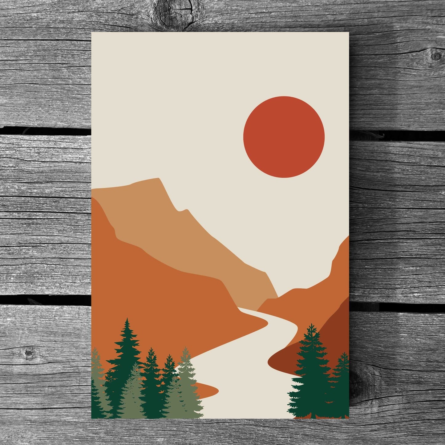 Boho Landscape Poster #01 | S01