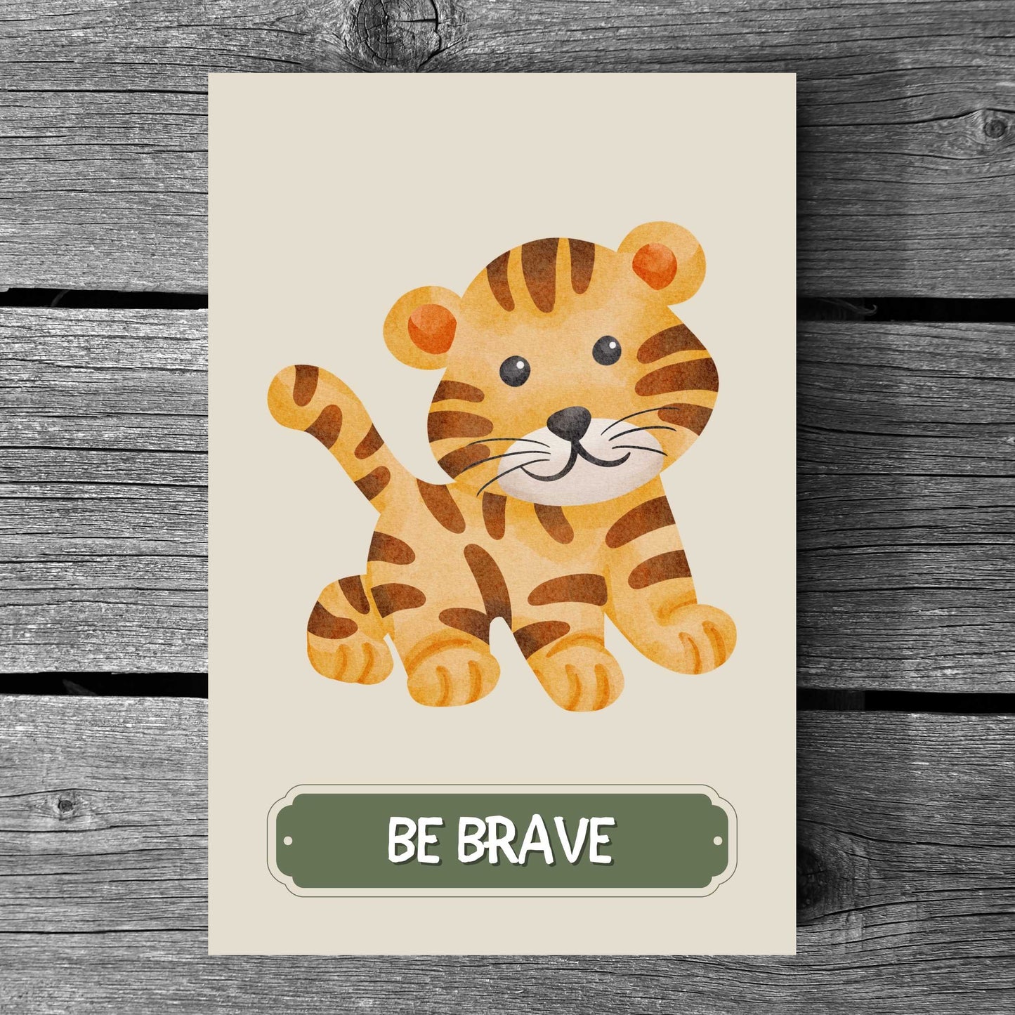 Be Brave Tiger Poster | S01