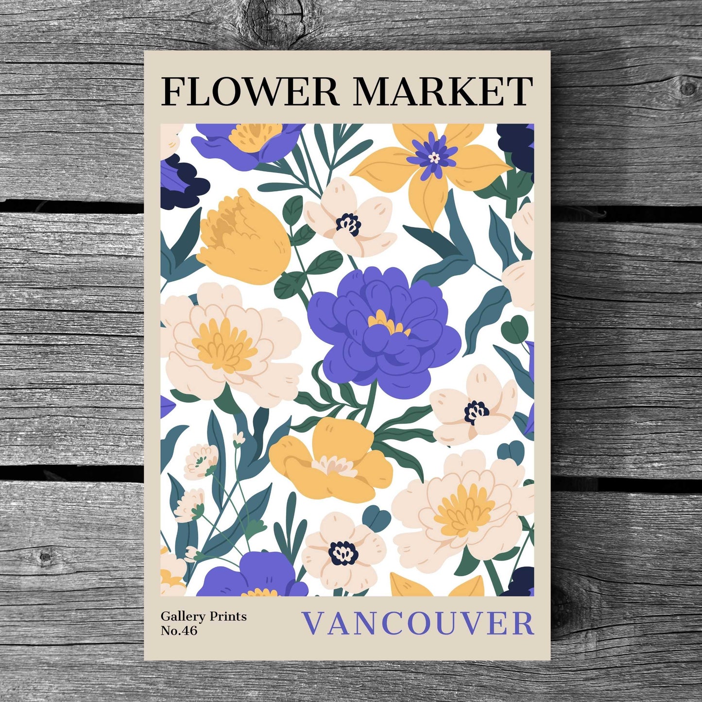 Vancouver Flower Market Poster | S02