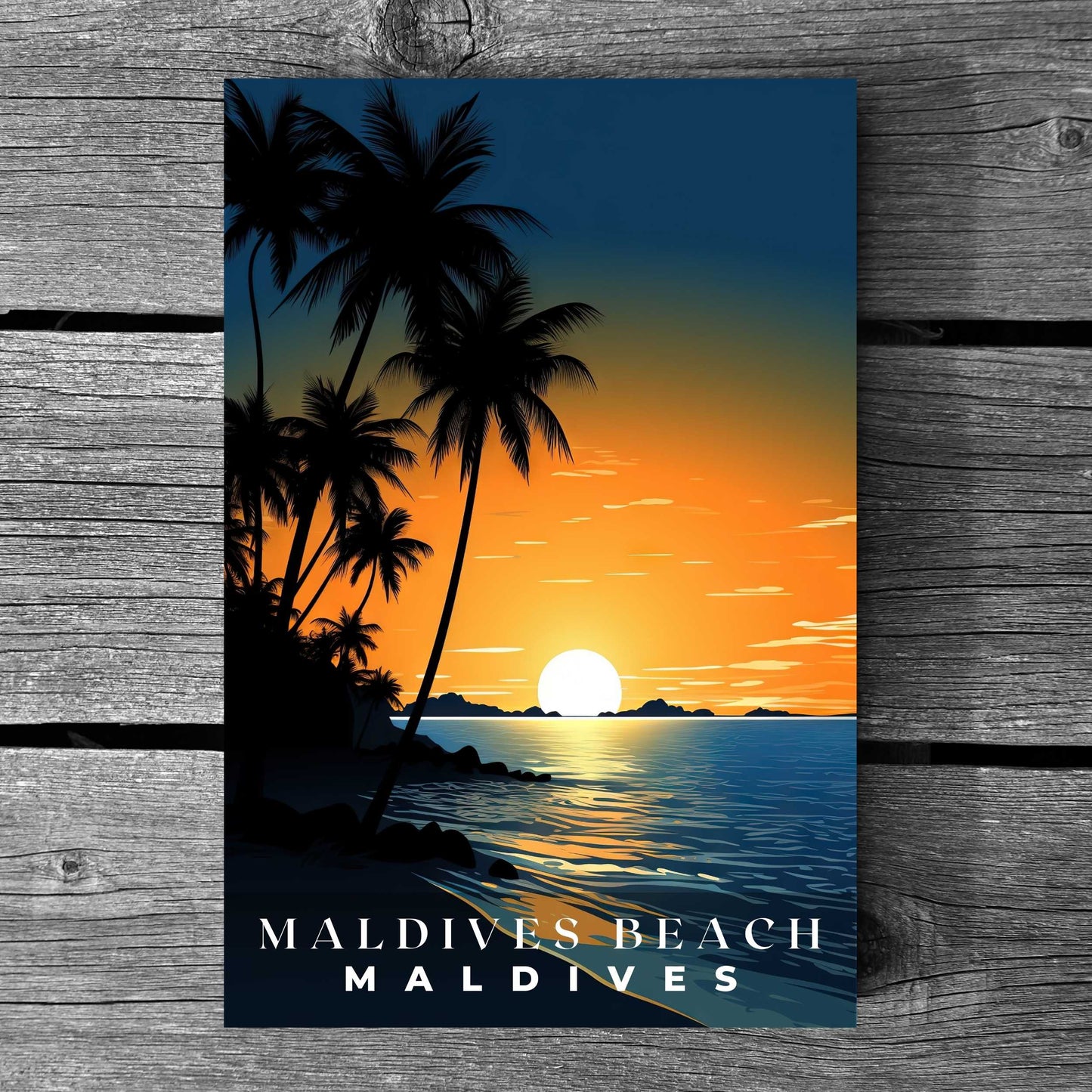 Maldives Beach Poster | S01