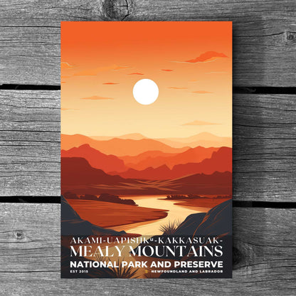 Akami-Uapishk-KakKasuak-Mealy Mountains National Park Poster | S03