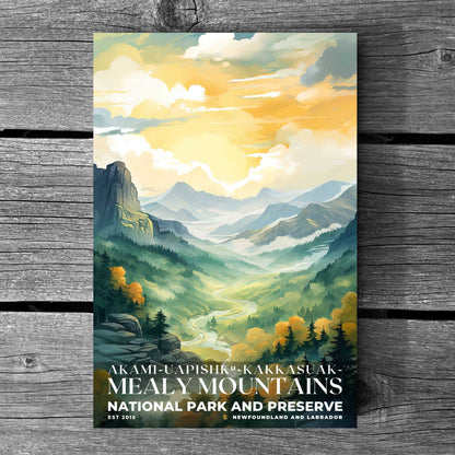 Akami-Uapishk-KakKasuak-Mealy Mountains National Park Poster | S08