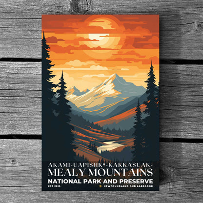 Akami-Uapishk-KakKasuak-Mealy Mountains National Park Poster | S05