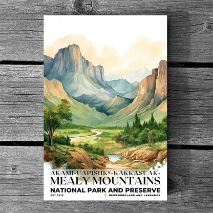 Akami-Uapishk-KakKasuak-Mealy Mountains National Park Poster | S04