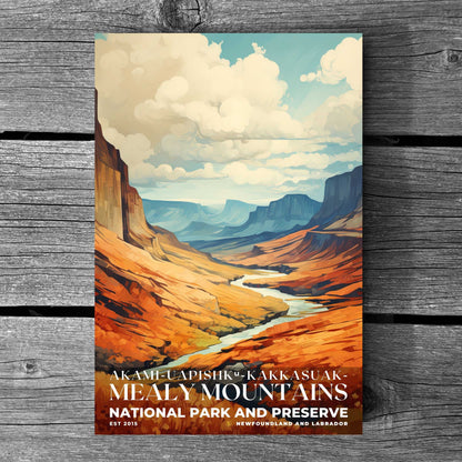 Akami-Uapishk-KakKasuak-Mealy Mountains National Park Poster | S06