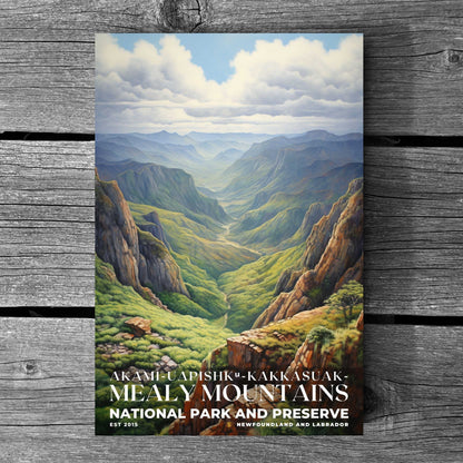 Akami-Uapishk-KakKasuak-Mealy Mountains National Park Poster | S02