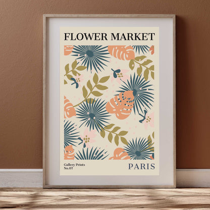 Paris Flower Market Poster | S01