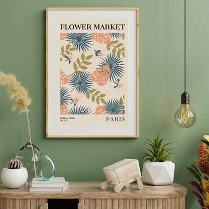 Paris Flower Market Poster | S01