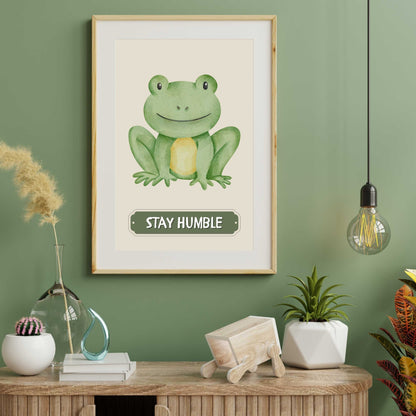 Stay Humble Frog Poster | S01