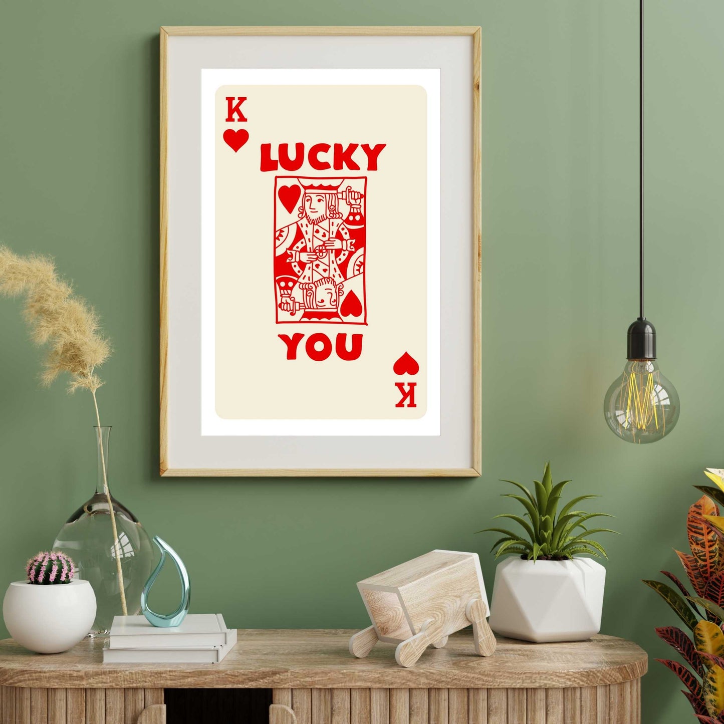 Lucky You King of Hearts Poster