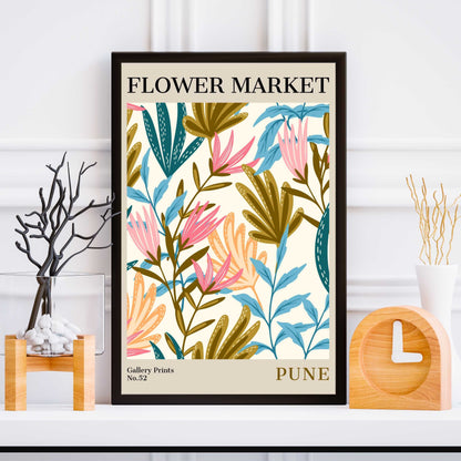 Pune Flower Market Poster | S02