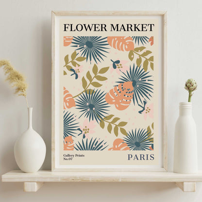 Paris Flower Market Poster | S01