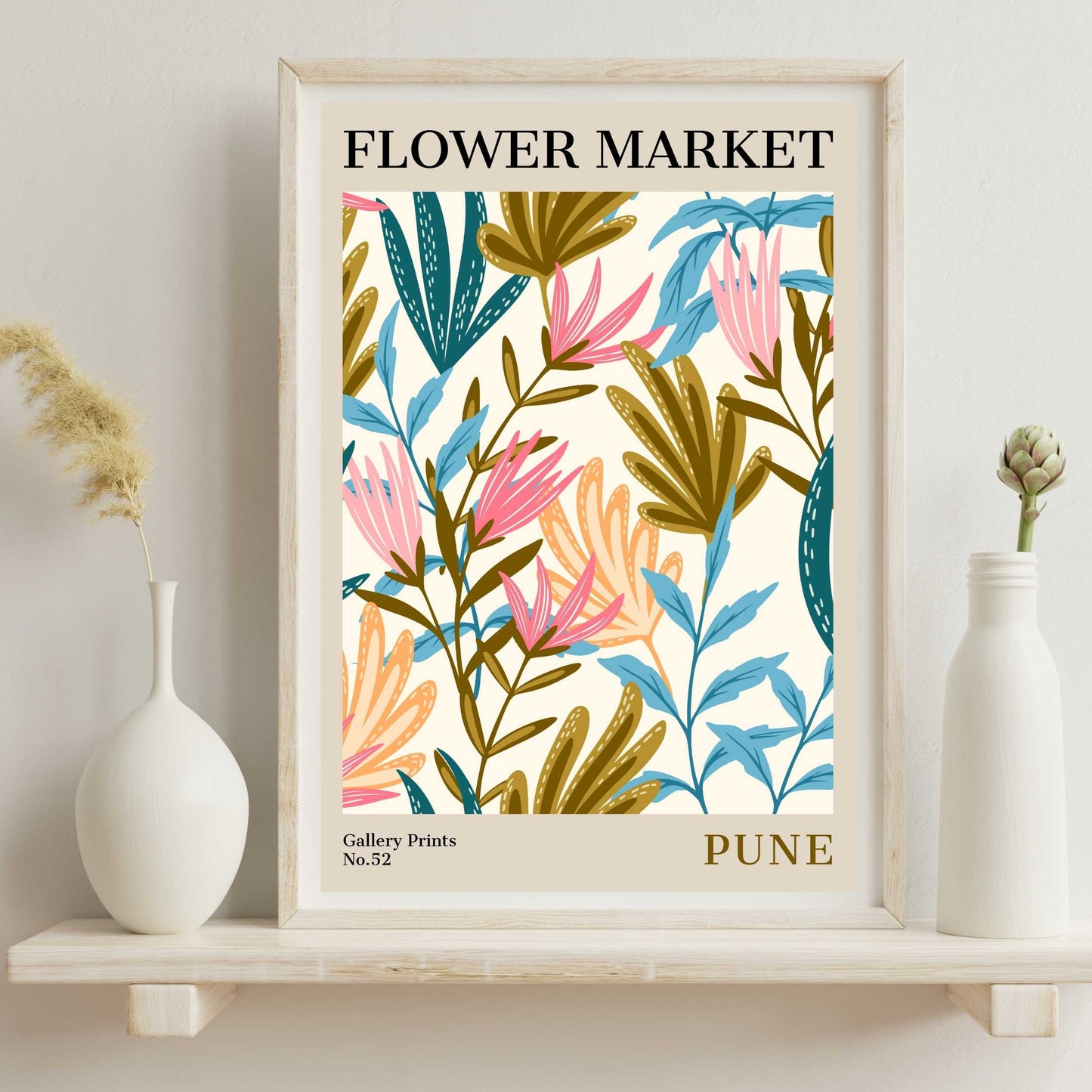 Pune Flower Market Poster | S02