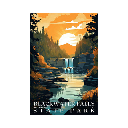 Blackwater Falls State Park Poster | US Travel | S01