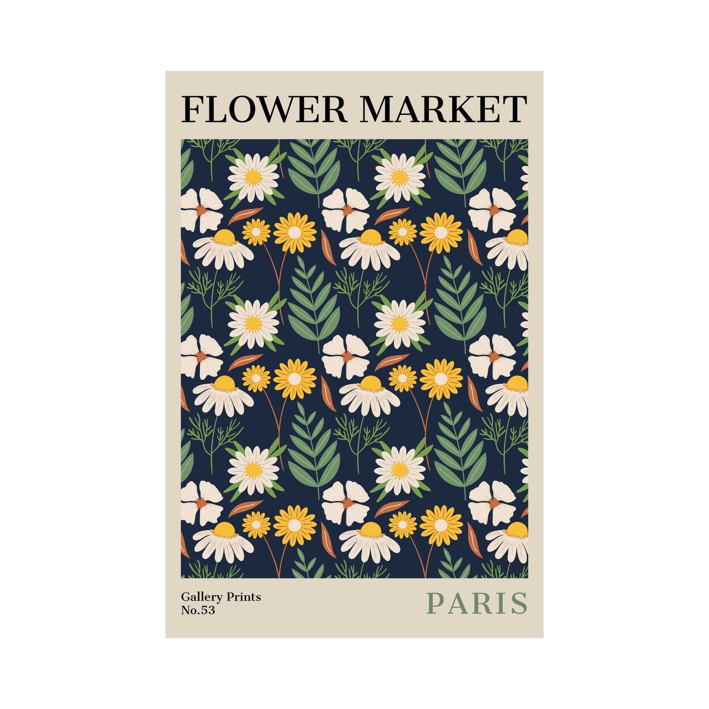 Paris Flower Market Poster | S02