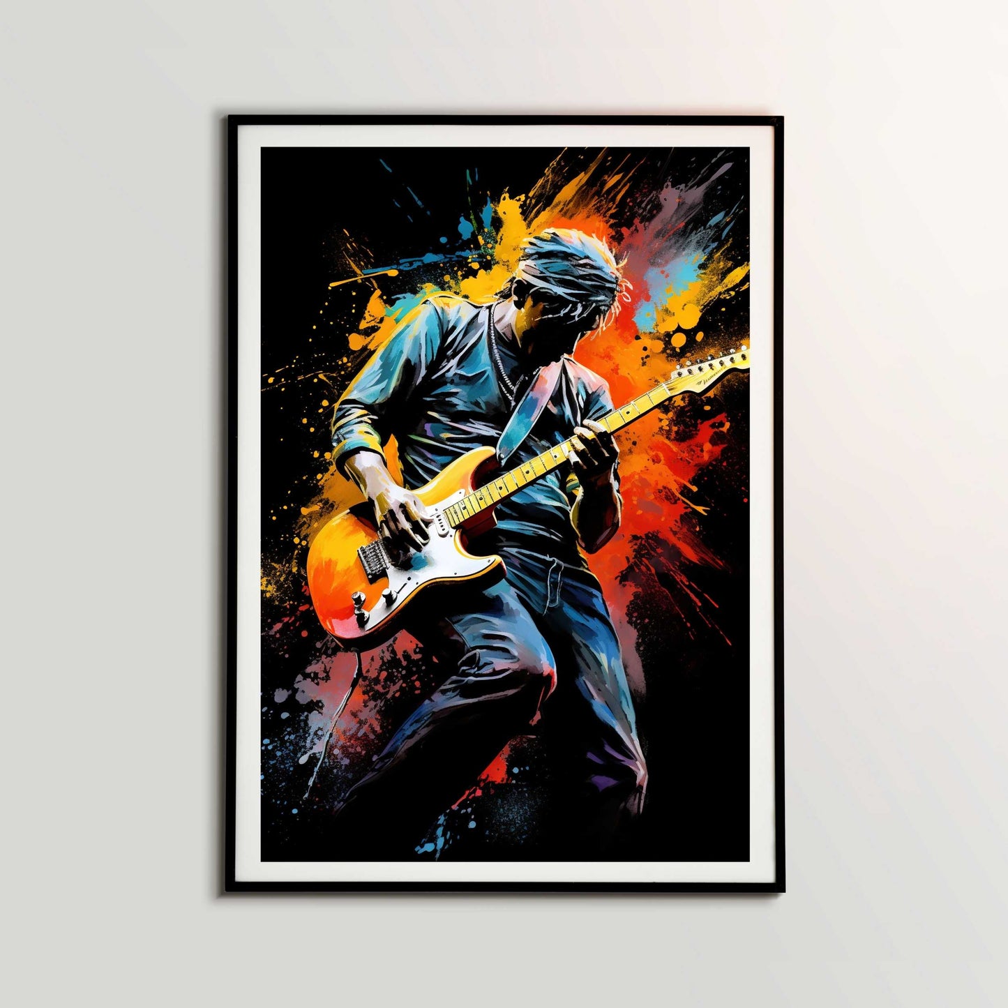 Male Guitarist 1 Poster | S01