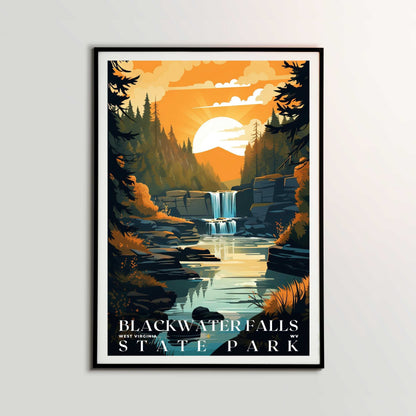 Blackwater Falls State Park Poster | US Travel | S01