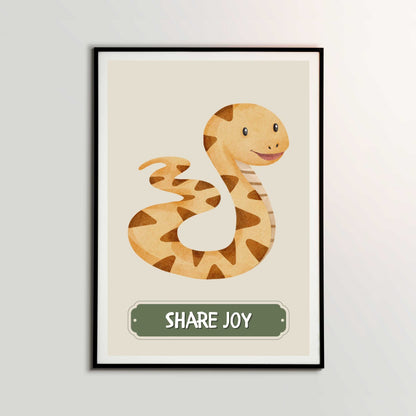 Share Joy Snake Poster | S01