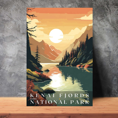 Kenai Fjords National Park Poster | US Travel | S01