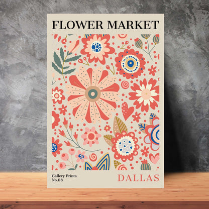 Dallas Flower Market Poster | S01