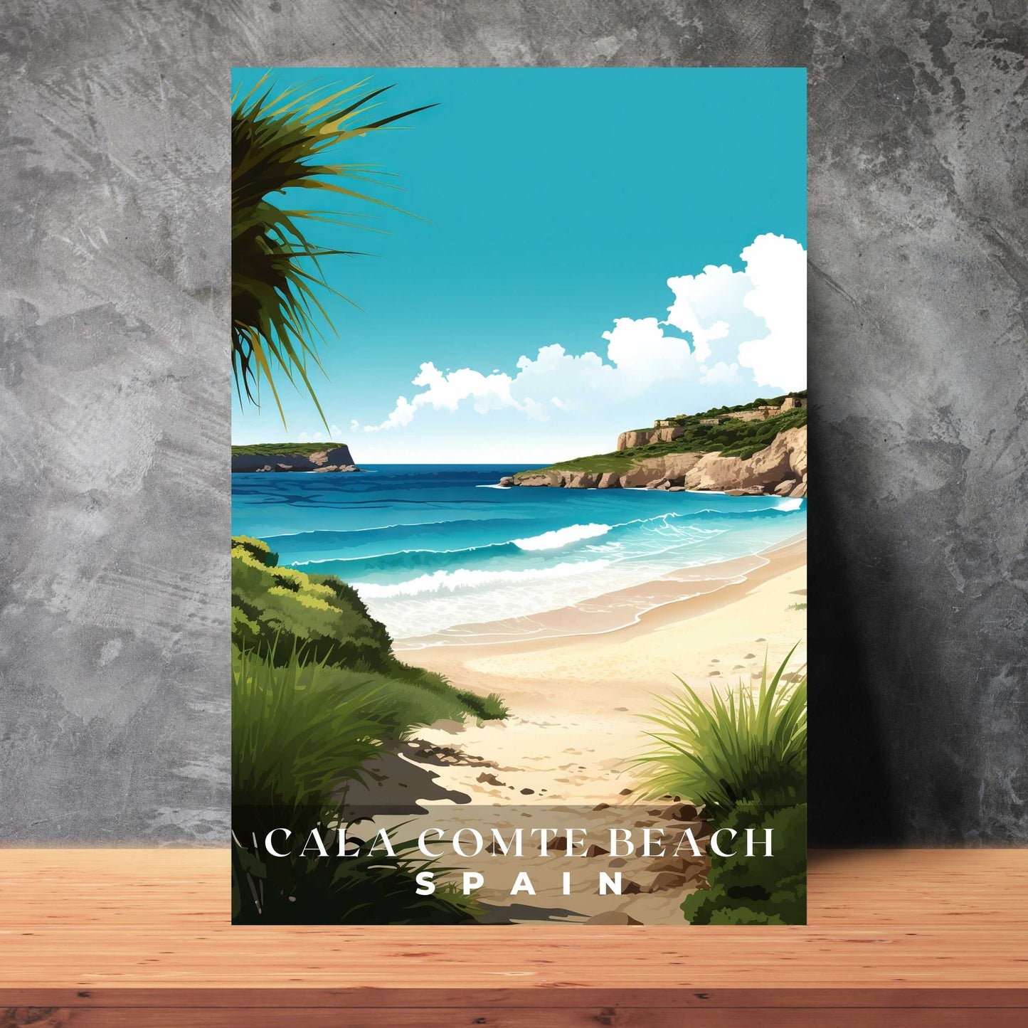 Cala Comte Beach Poster | S01