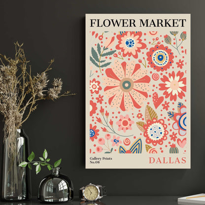 Dallas Flower Market Poster | S01