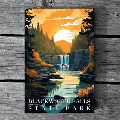 Blackwater Falls State Park Poster | US Travel | S01