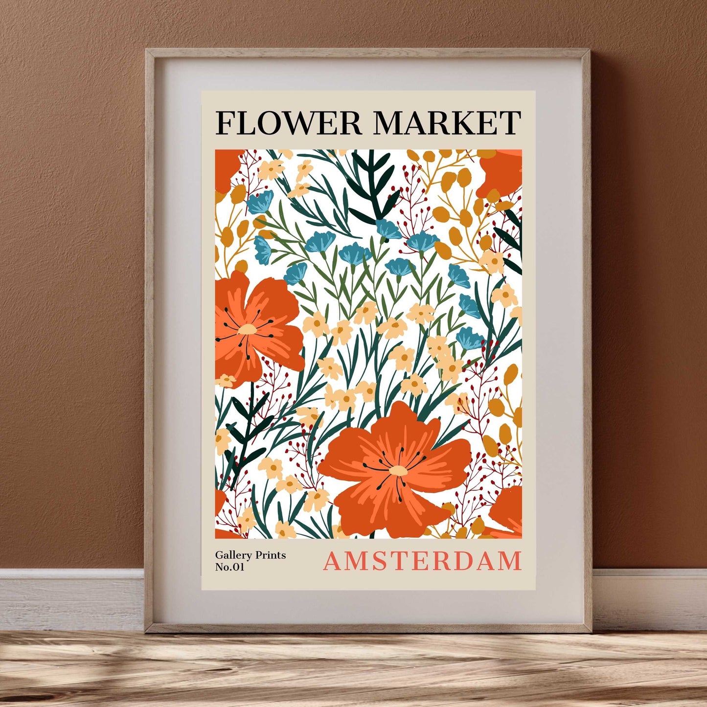 Amsterdam Flower Market Poster | S01