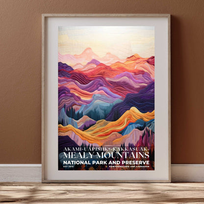 Akami-Uapishk-KakKasuak-Mealy Mountains National Park Poster | S09