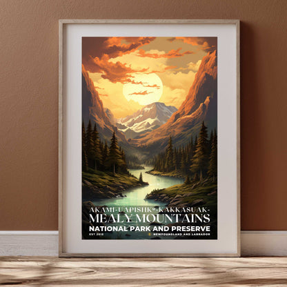 Akami-Uapishk-KakKasuak-Mealy Mountains National Park Poster | S07