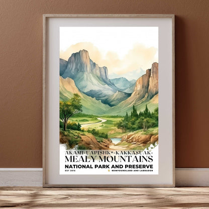 Akami-Uapishk-KakKasuak-Mealy Mountains National Park Poster | S04