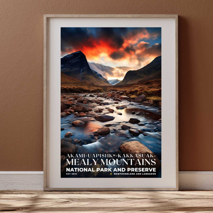 Akami-Uapishk-KakKasuak-Mealy Mountains National Park Poster | S10