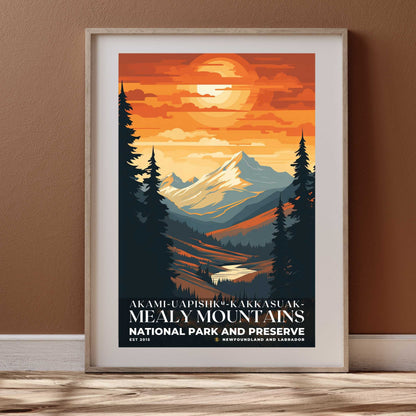 Akami-Uapishk-KakKasuak-Mealy Mountains National Park Poster | S05