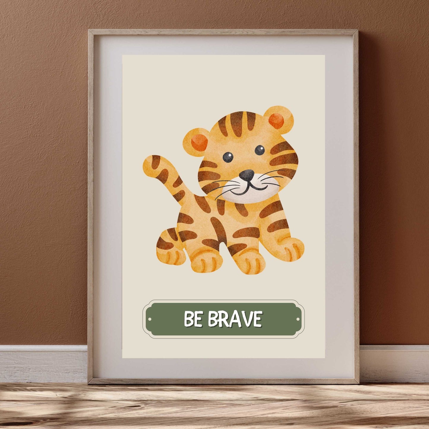 Be Brave Tiger Poster | S01