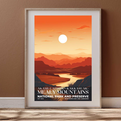 Akami-Uapishk-KakKasuak-Mealy Mountains National Park Poster | S03