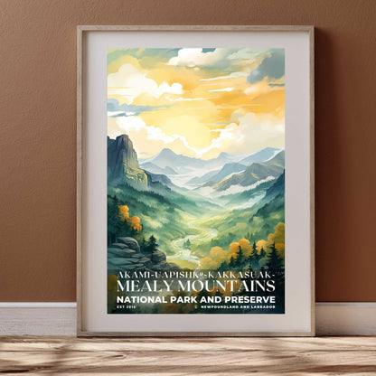 Akami-Uapishk-KakKasuak-Mealy Mountains National Park Poster | S08