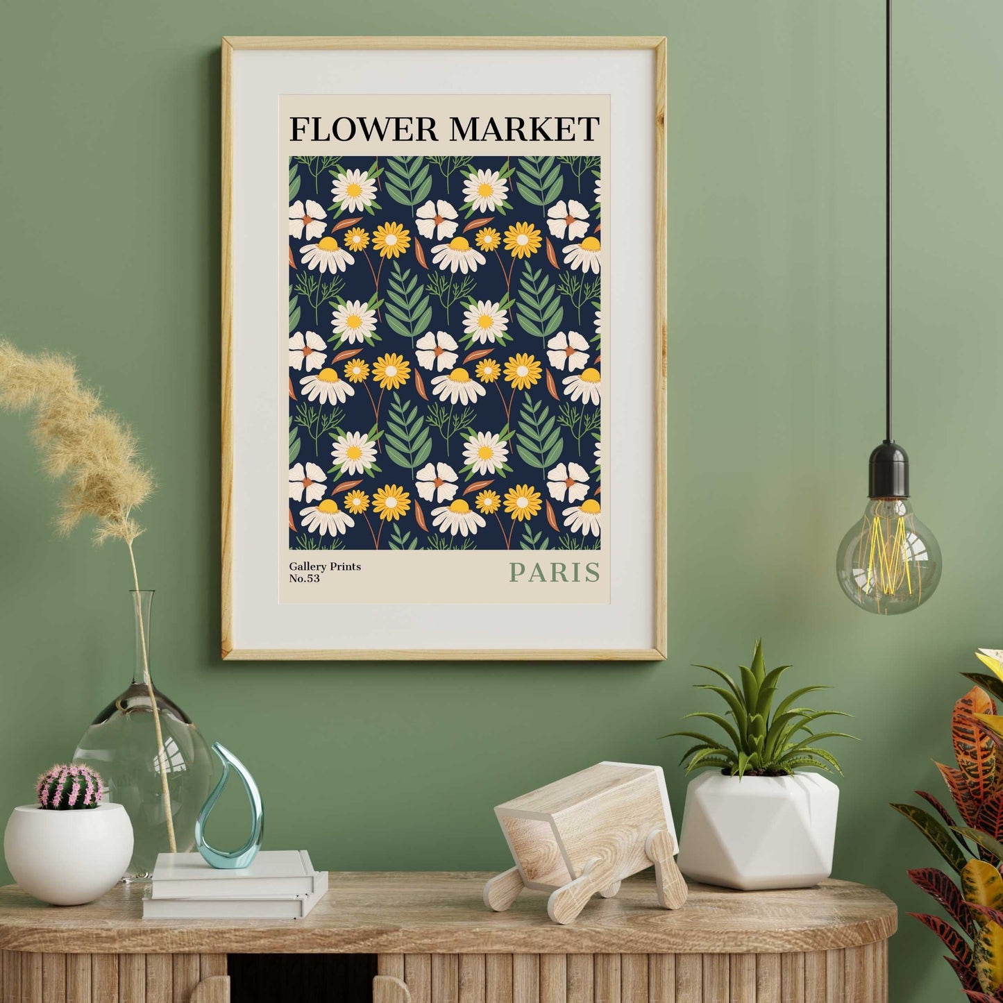 Paris Flower Market Poster | S02