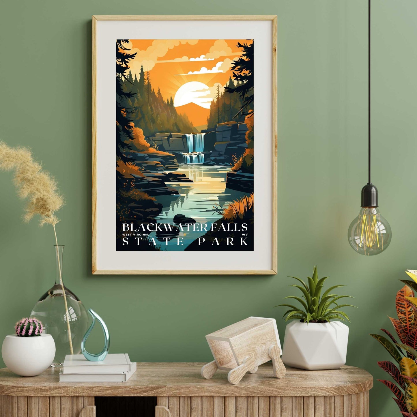 Blackwater Falls State Park Poster | US Travel | S01