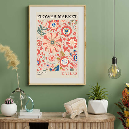 Dallas Flower Market Poster | S01