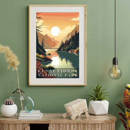 Kenai Fjords National Park Poster | US Travel | S01