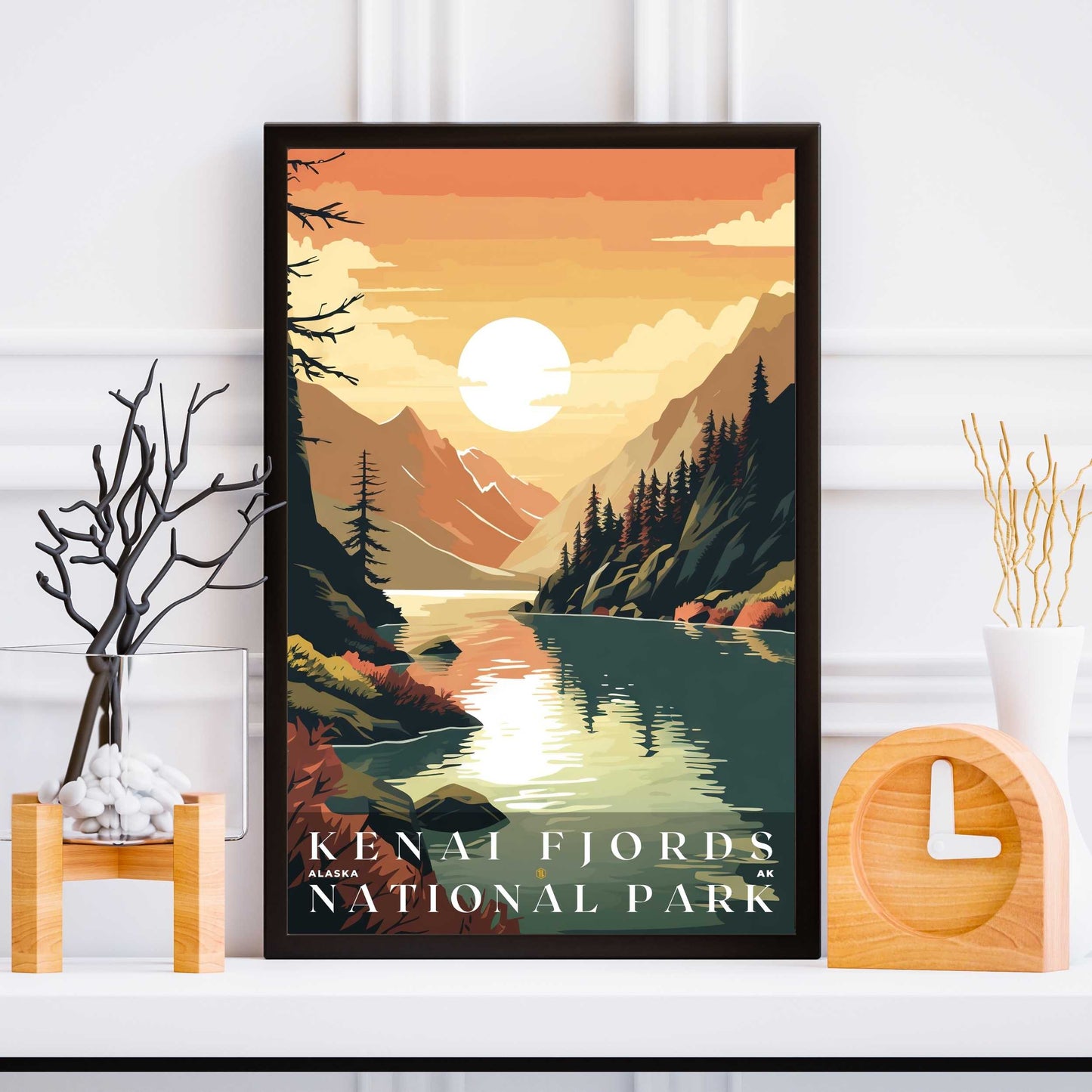 Kenai Fjords National Park Poster | US Travel | S01