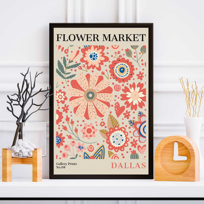 Dallas Flower Market Poster | S01