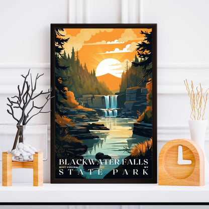 Blackwater Falls State Park Poster | US Travel | S01