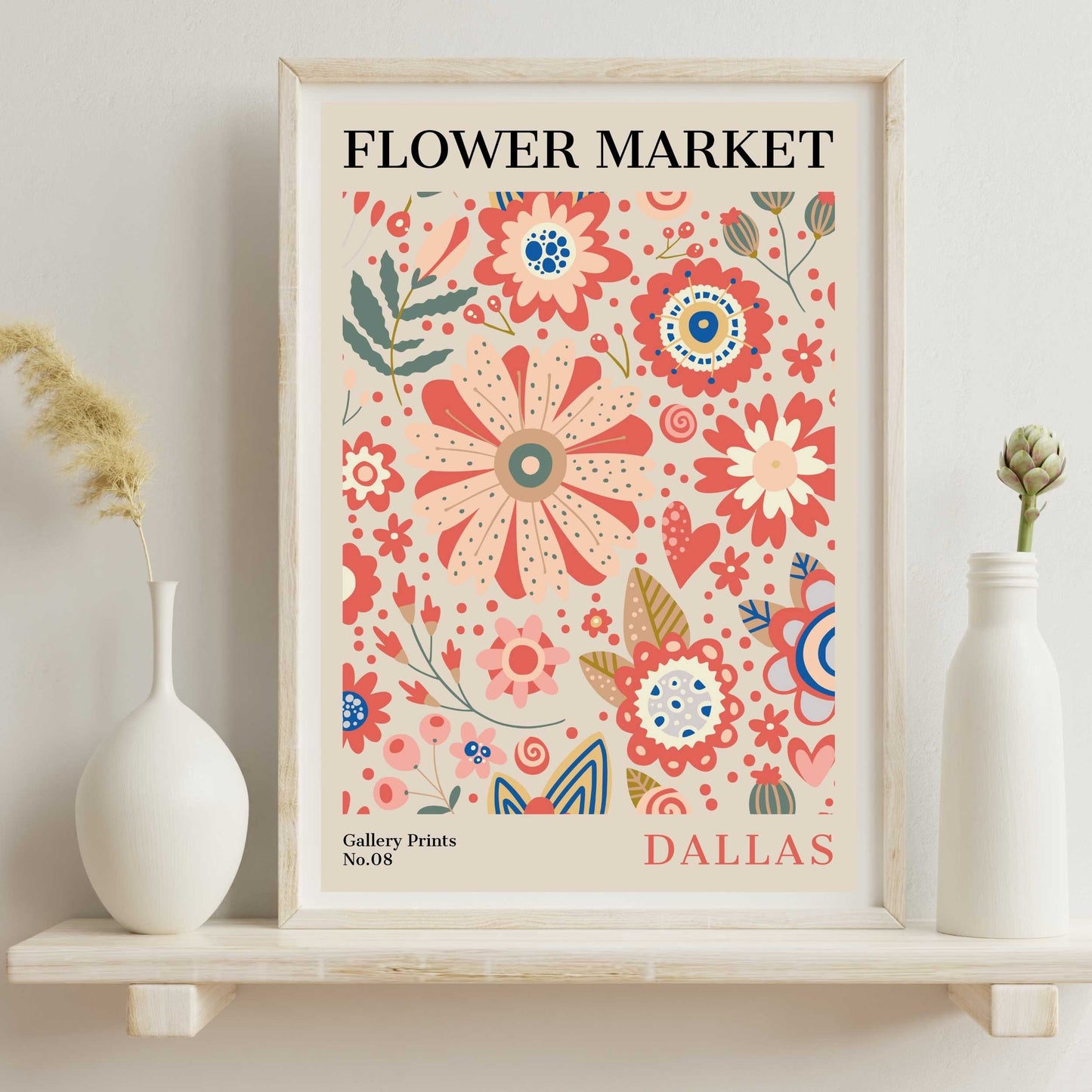 Dallas Flower Market Poster | S01